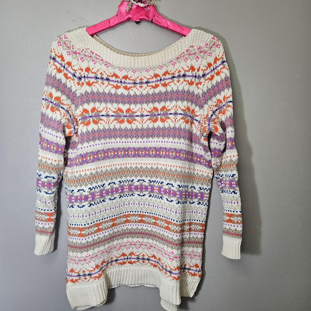 CottageCore Lauren Ralph Lauren 1X Fair Isle Sweater Cozy GrandmaCore SkiResort